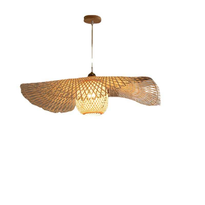 尹枫日式吊灯竹编竹艺餐厅书房橱窗茶室阳台榻榻米新中式禅意吊灯