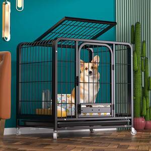 狗笼子小型犬中大型犬带厕所家用加粗加固泰迪比熊金毛柯基宠物笼