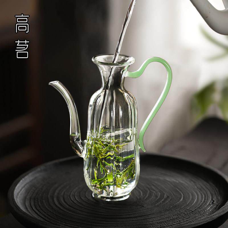玻璃泡茶壶2025新款手工彷宋小号茶壶覆古手执壶过滤绿茶专用茶具