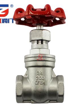 不锈钢丝扣闸阀 螺纹闸阀 锈钢闸阀Z152-1不6 DN50 PDN15 4分 6分