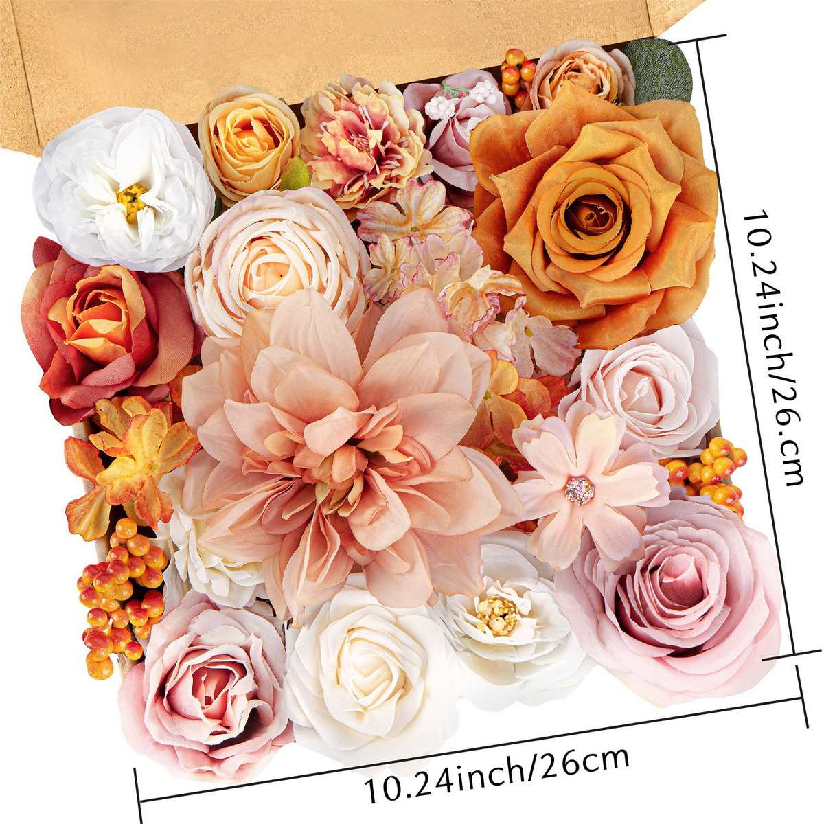 婚庆手花婚礼花花色布拍摄假用仿真道具仿真花盒新娘花绢捧香槟