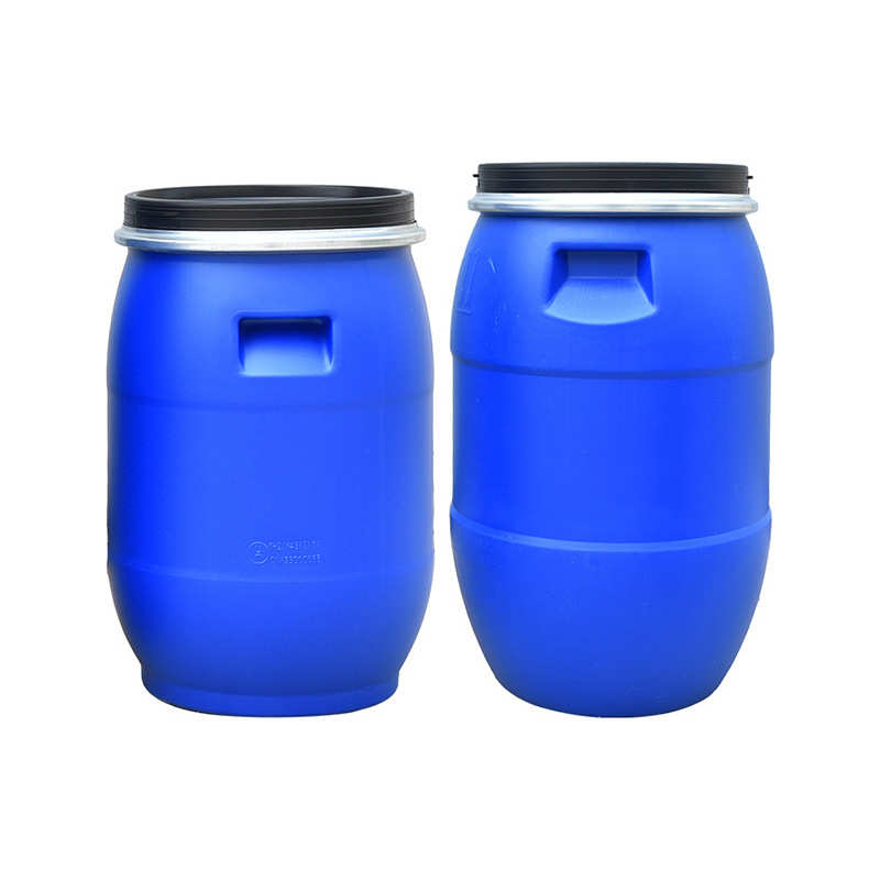 厂家供应批发抱箍桶食品级抱箍桶 圆形塑料桶化工大开口密封桶60L