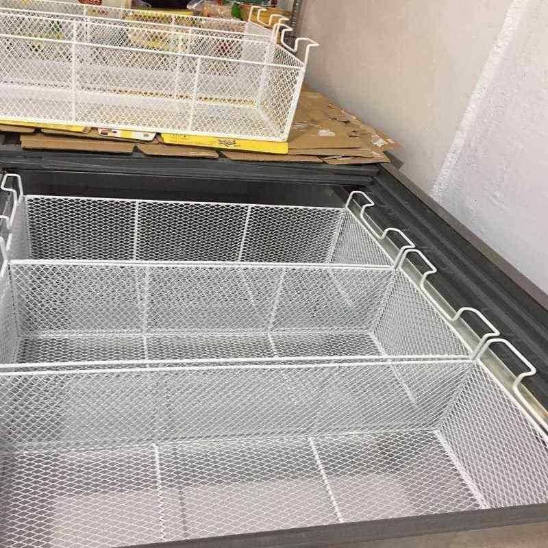 冰柜内部置物架冰箱分隔盒内置物筐栏专用篮子收纳整理神器挂篮大