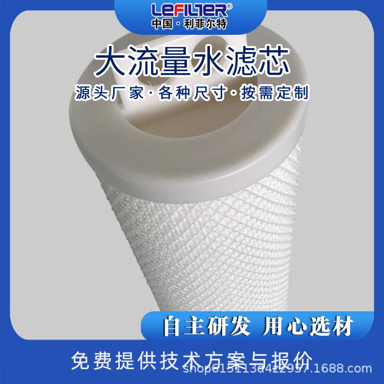 40寸大流量水滤芯保安过滤器 聚丙烯折叠内外加强骨架pp颇尔替代