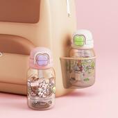 草莓生活趣双饮杯tri上tan专水杯可爱学用杯子便萌携吸管直饮CMSH