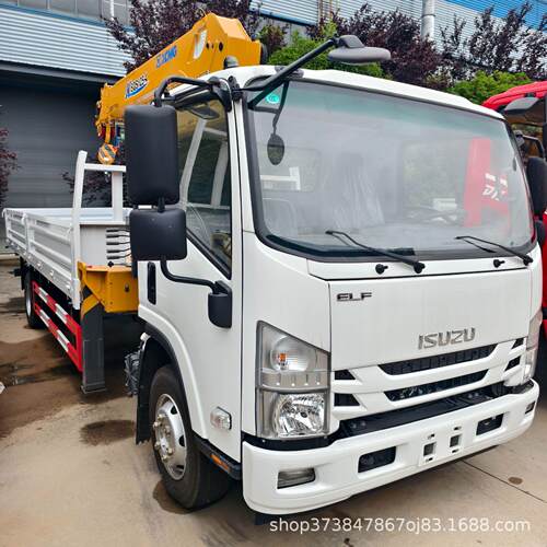 随车吊 五十铃 KV100  外贸随车吊 徐工XCMG吊臂  全套清关