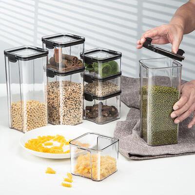 Airtight Grain Storage Containers for Kitchen, Food-Grade Tr