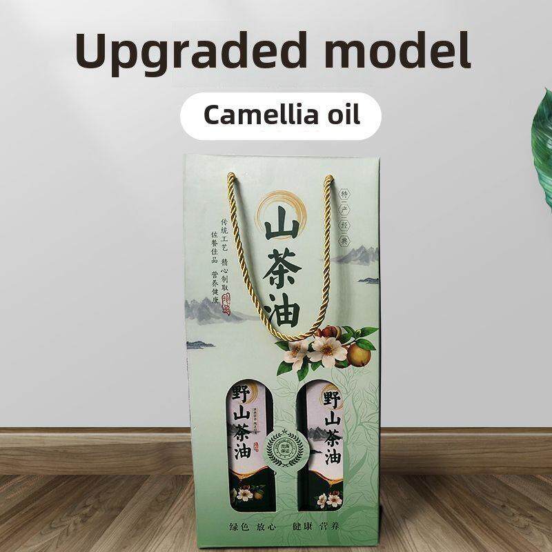 橄榄油礼品盒芝麻油瓶山茶油瓶套装核桃油麻油手提袋玻璃瓶空瓶子