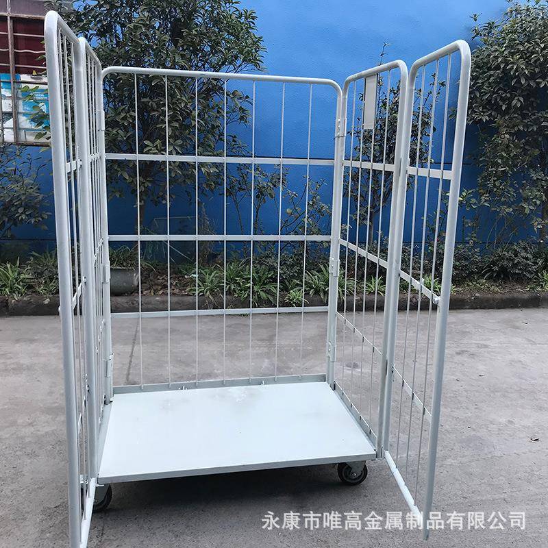 行家选快递金属折叠物料搬运物流台车周转车移动台车仓储笼车架子
