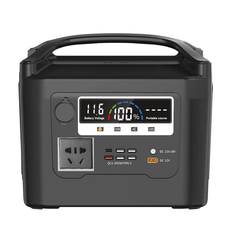 1200w户外移动电源太阳能充电板摆地摊220v露营大容量储能电源