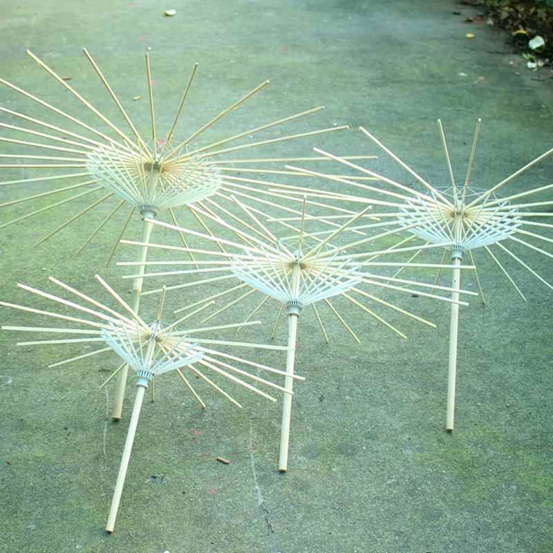 油纸伞diy材料包伞架配套伞骨纯手工制作古风汉服伞配件楠竹伞条