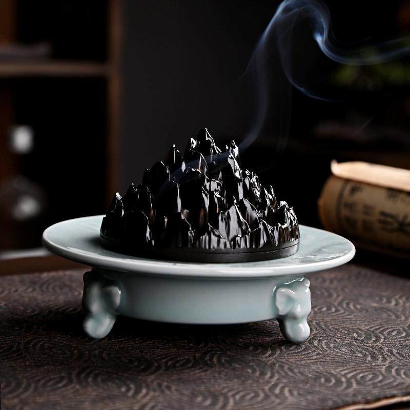 陶瓷香炉家用室内熏香檀香炉香薰炉沉香仿古盘托香插创意摆件香器,餐饮具,茶道/香炉,淘宝优惠券,粉丝福利购,淘宝优惠卷
