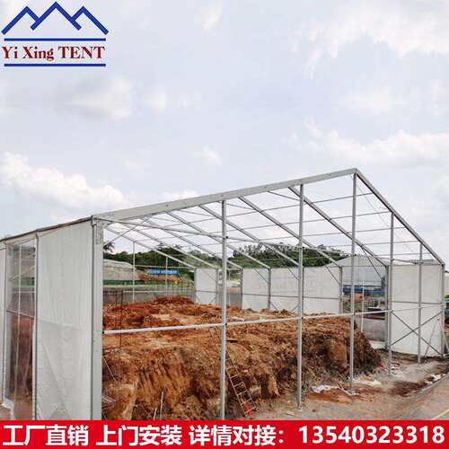 30X40米工业仓储棚房高强度铝合金结构建筑篷房物流集散储存篷房