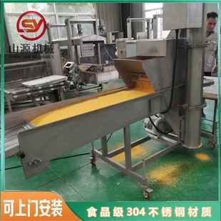 全自动蟹肉饼上糠机 隧道式上面包屑机 用户推荐蟹肉饼上糠机