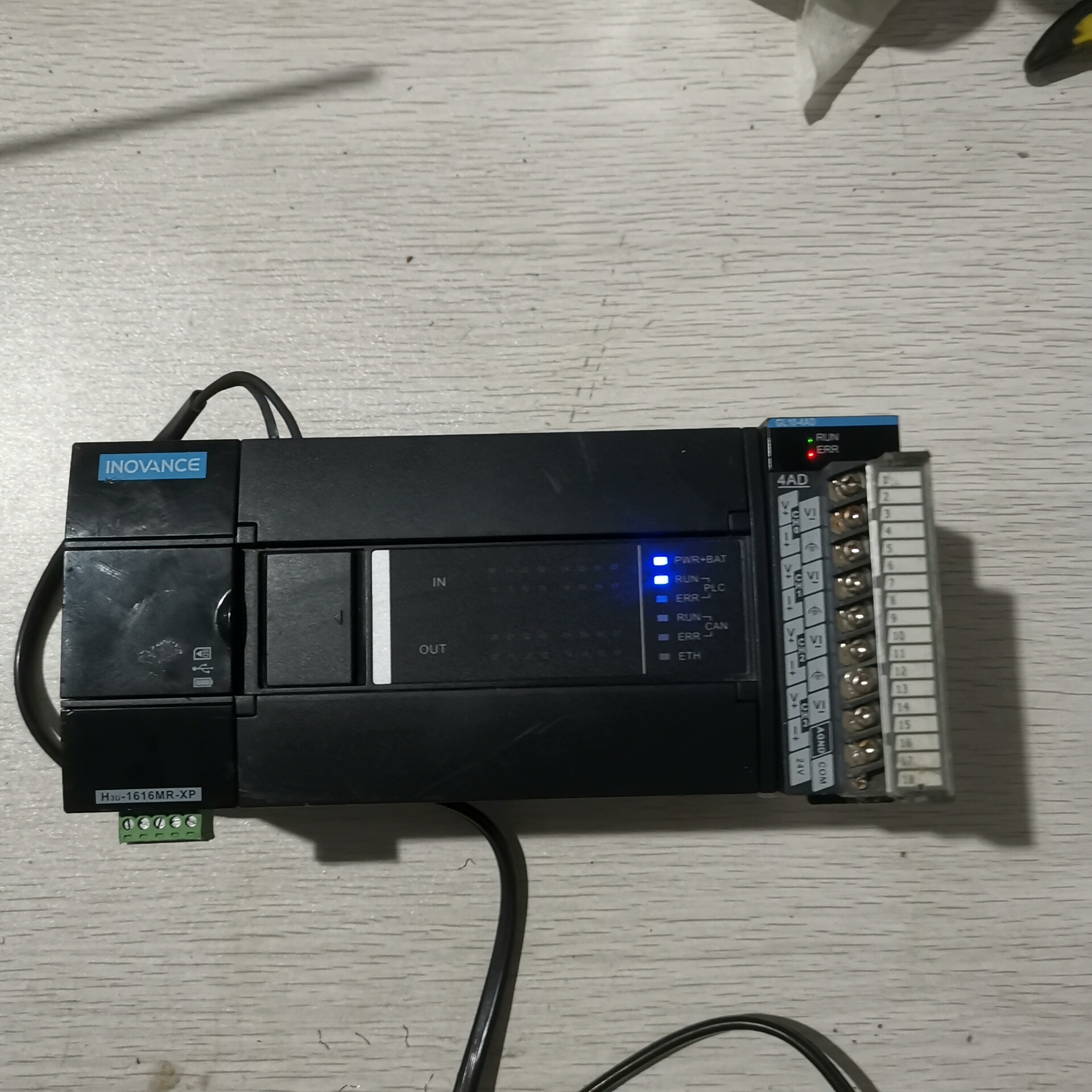 汇川PLC模块H3U-1616MR-XP一个500元，带模块