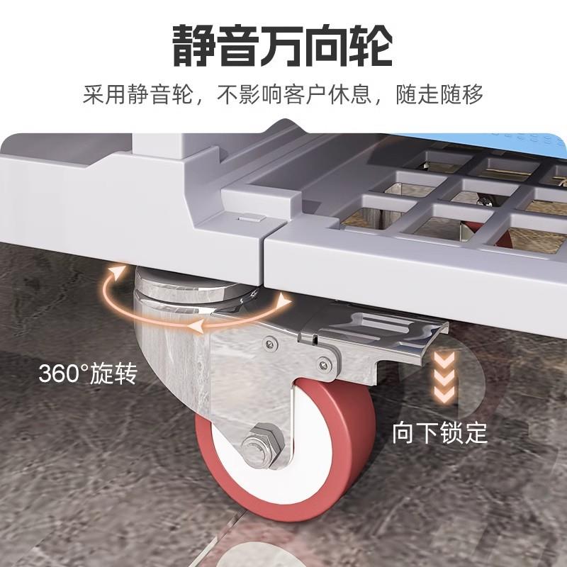 布草车3.22酒店作车客房工专用服清洁车宾馆房口打卫务生保洁手推