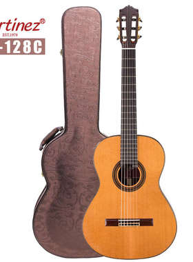 Martinez玛丁尼加震全单板古典吉他128C豪瑟三拼马丁尼电箱58CS