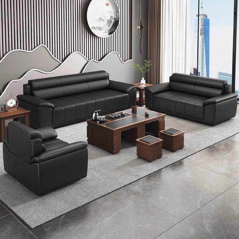 办公室沙发茶几组合接待会客厅商务现代简约贵宾休息区三人位真皮,商业/办公家具,沙发,淘宝优惠券,粉丝福利购,淘宝优惠卷