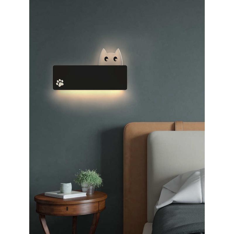 卧室床头壁灯现代简约创意可爱卡通儿童房电视背景墙房间装饰灯具