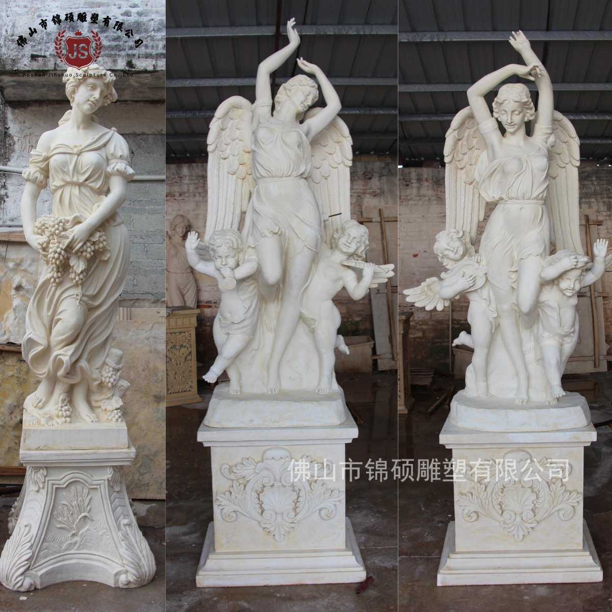 源头厂家生产西方人物欧式雕像园林摆件各种人物圆雕雕塑四季女神