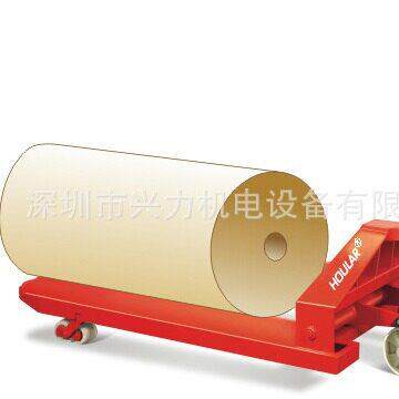 滚轴车纸筒搬运车1-2.5吨纸筒叉车手动纸筒托盘车纱辊叉车