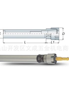 直柄弹性筒夹本体-M型C5/8''/34''1E''R211/直柄弹性16/0-2.00''