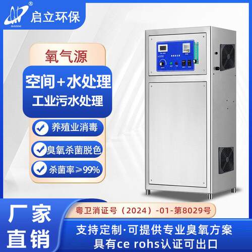启立臭氧发生器30克污水处理脱色养殖场臭氧机游泳池净化跨境热销