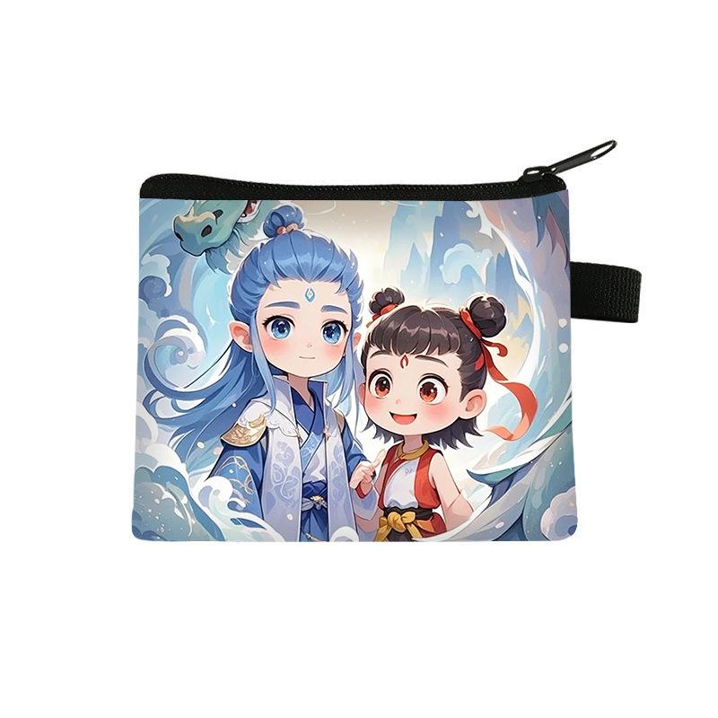 哪咤二的卡包2025哪咤2周边零钱包男女时尚迷你卡包印花收纳包