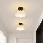 玻璃吸顶过道走廊灯创意个性 铁艺门厅入户灯玄关灯现代简约阳台灯