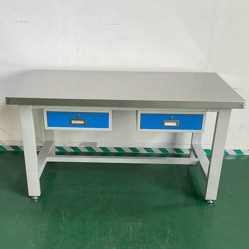 重型不锈钢工作台钳工台车间工厂维修操作台模具装配工具桌带抽屉