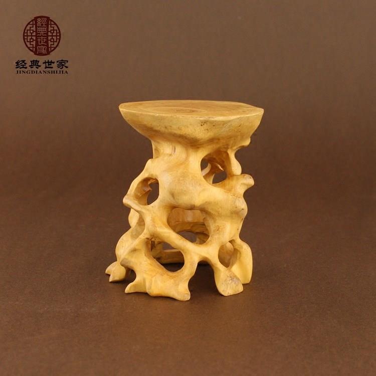 黄杨木原木根雕底座实木杯垫养壶垫树根随形状紫砂壶奇玉石头底座图片