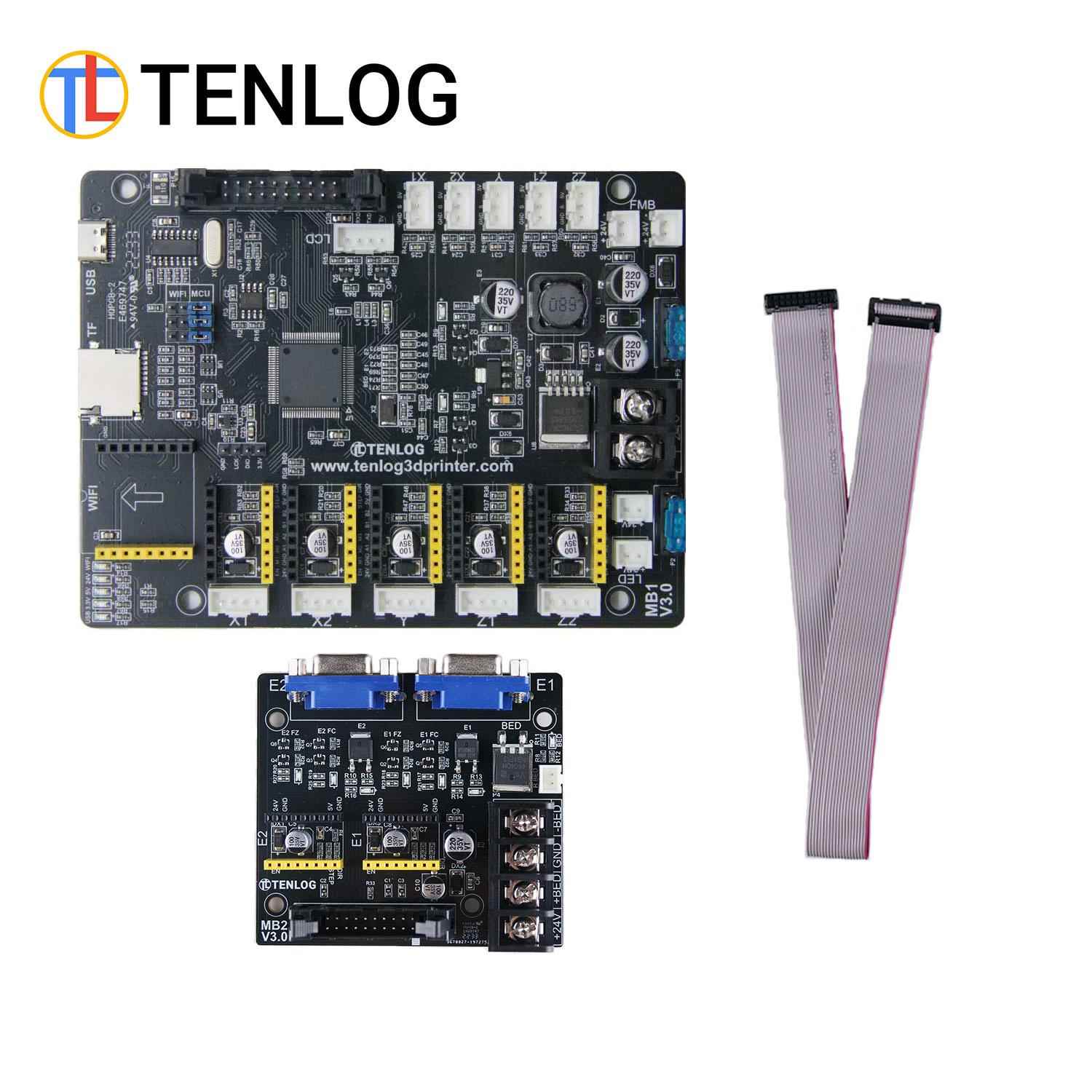TENLOG独立双喷头3d打印机 32位静音主板，支持TMC2209,外置驱动