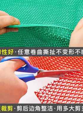 毫防滑垫WMS浴室地垫灰色约5.5米商用泳池厨房S型PC塑料空防镂滑V