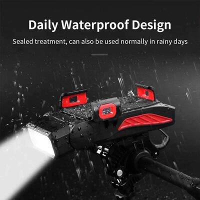 1PCS 4-in-1 Mobile Phone Holder Headlight Horn Convenient Po