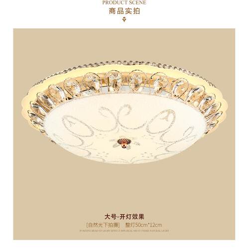 网红客厅房间卧室灯创意灯具灯饰欧式简约家用led水晶吸顶灯