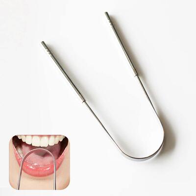 1pc/3pcs Stainless Steel Tongue Scraper Reusable Brush Clean