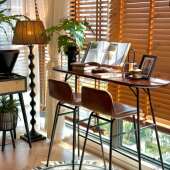 古风实木吧台桌客中用厅阳艺台家小吧台铁985靠墙长条桌高脚桌子