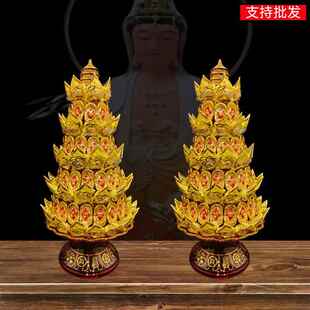 招财家用文昌佛堂糖塔莲花灯塔拜佛客厅法会闽南潮汕供佛塔敬天公