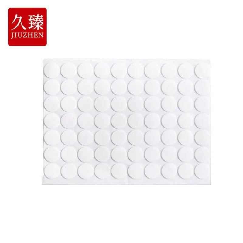 久臻YZH33圆形透明粘胶强力双面胶贴无痕点胶20mm10张装1张70