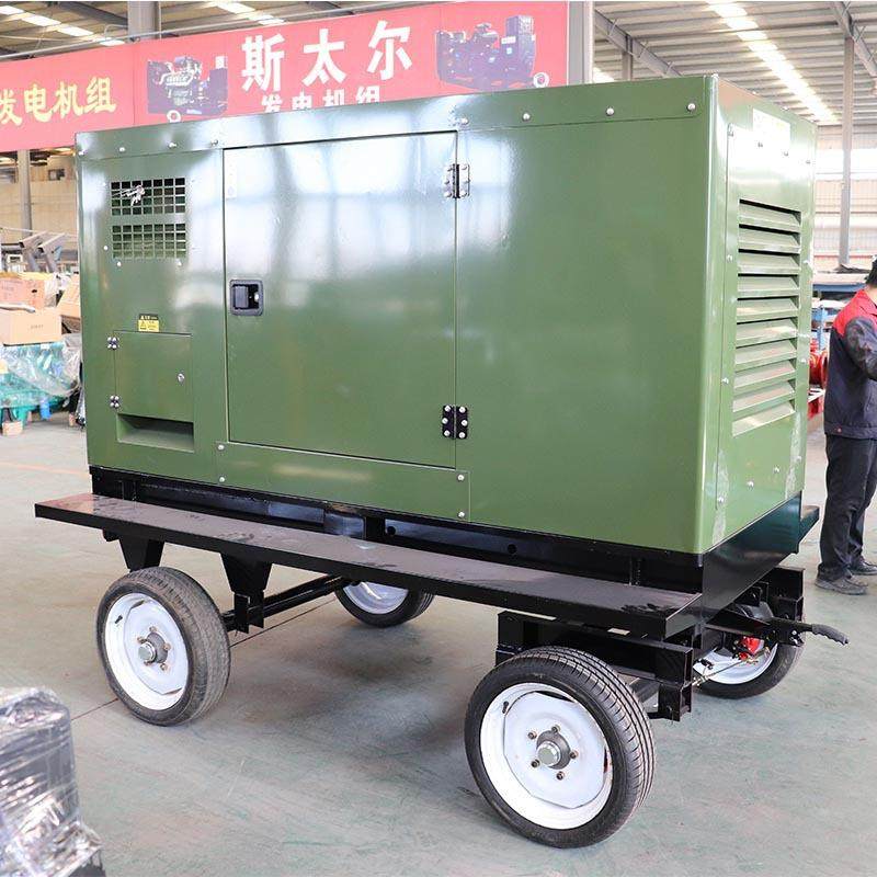 350kw户外油移动电站拖油车式柴发电四机组备用轮柴发静音发电电