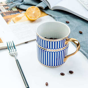 金边礼品欧式水杯创意马克马克水杯杯杯杯瓷骨瓷印制唐山陶瓷骨质