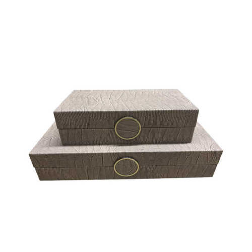 现代简约时尚皮革收纳盒样板房卧室首饰盒桌面创意摆件收纳盒