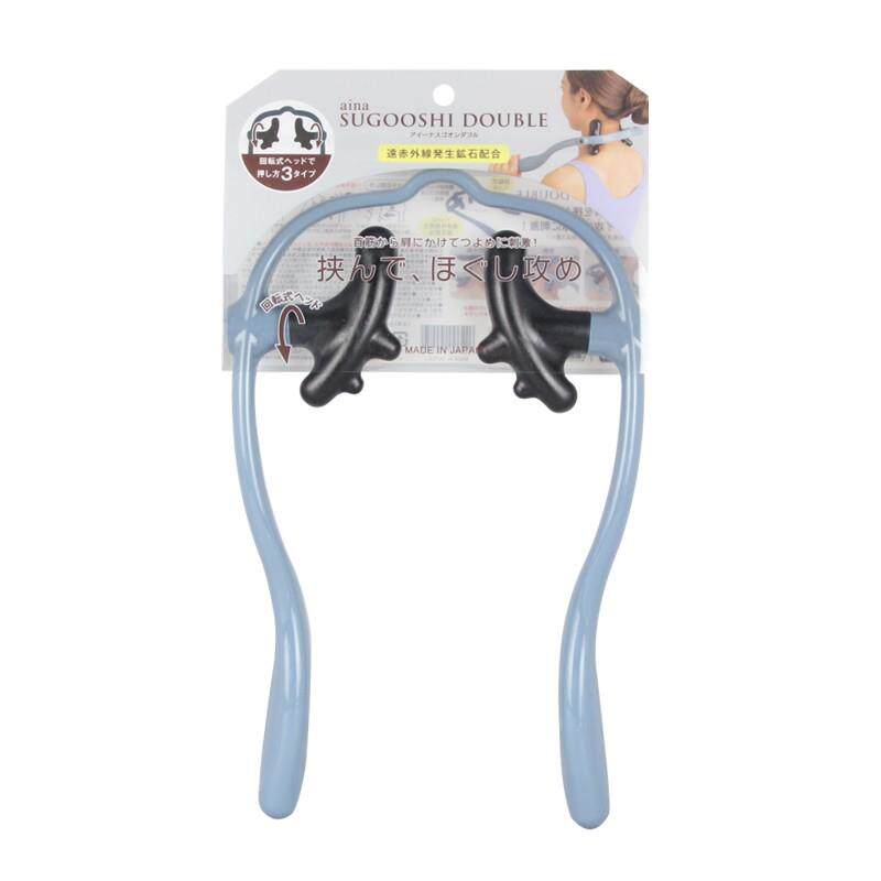 正品日本肩按摩颈颈椎按摩仪家用多能手动揉捏U型按摩功颈肩器部