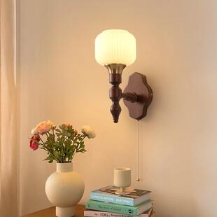 法式仿古怀旧壁灯床头壁灯新款中古风复古卧室书房客厅装饰灯具