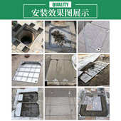 隐形不锈钢井盖下水道水沙井盖篦子方形式 定制井盖镶边隐形污下沉