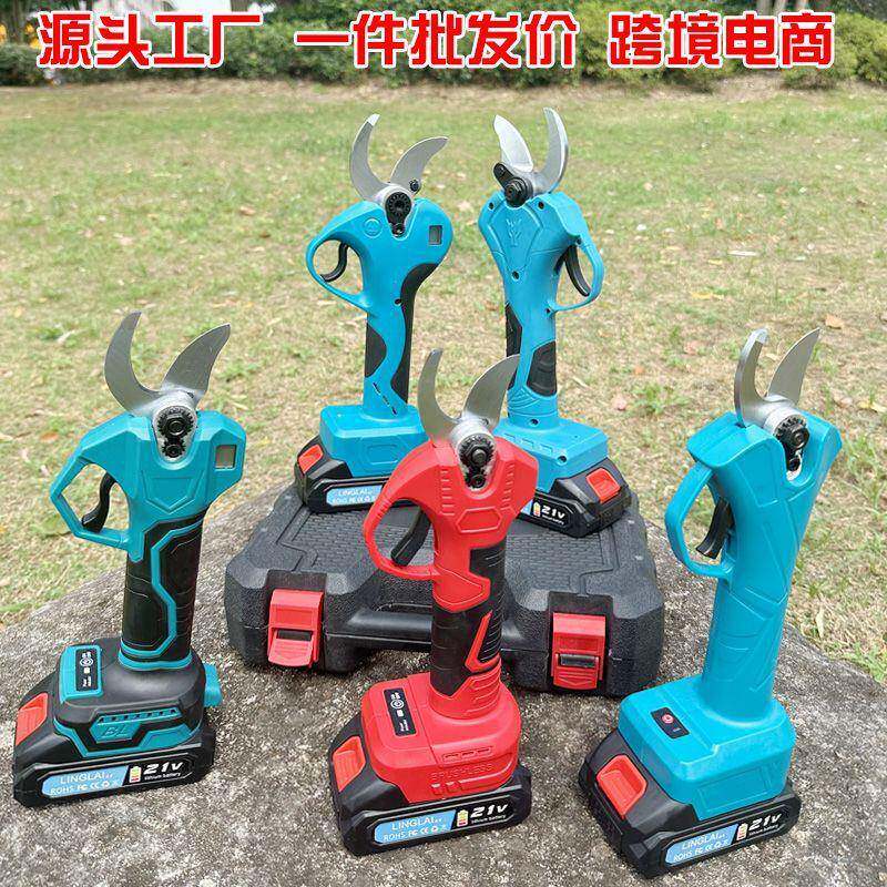 厂ZZX家直销电动枝剪修锂电果树修枝剪刀林园工高枝具剪