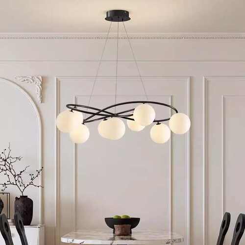 2025简约现代家用ins奶油风玉兰花温馨书房卧室客厅吊灯