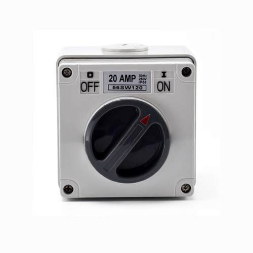 56sw120 户外工业防水开关 澳式旋钮 防漏电开关