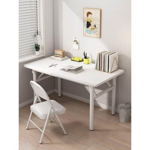 折叠桌子台式电脑桌简易出租屋餐桌家用小饭桌长方形学生写字书桌
