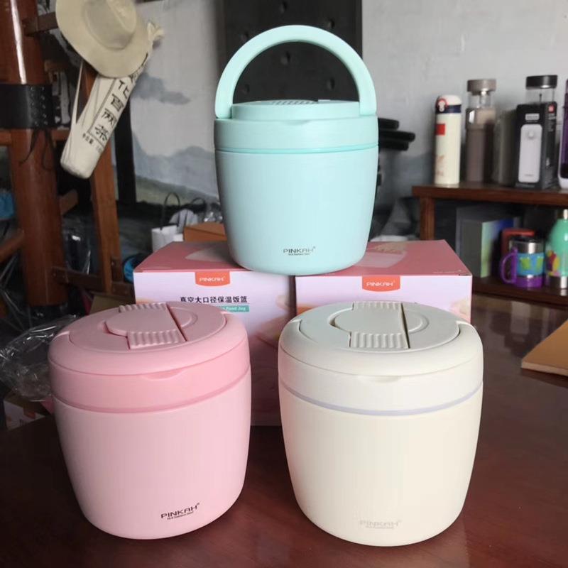 品家家品上班族便当盒一人装大口径手提饭桶简约大气学生保温饭盒